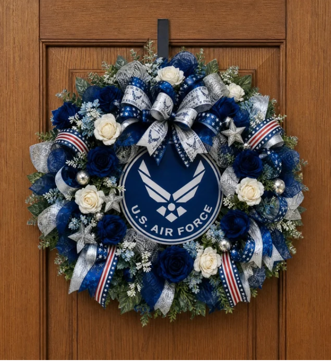 Handmade U.S. Air Force Door Wreath