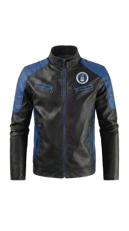 Air Force handmade leather jacket - front