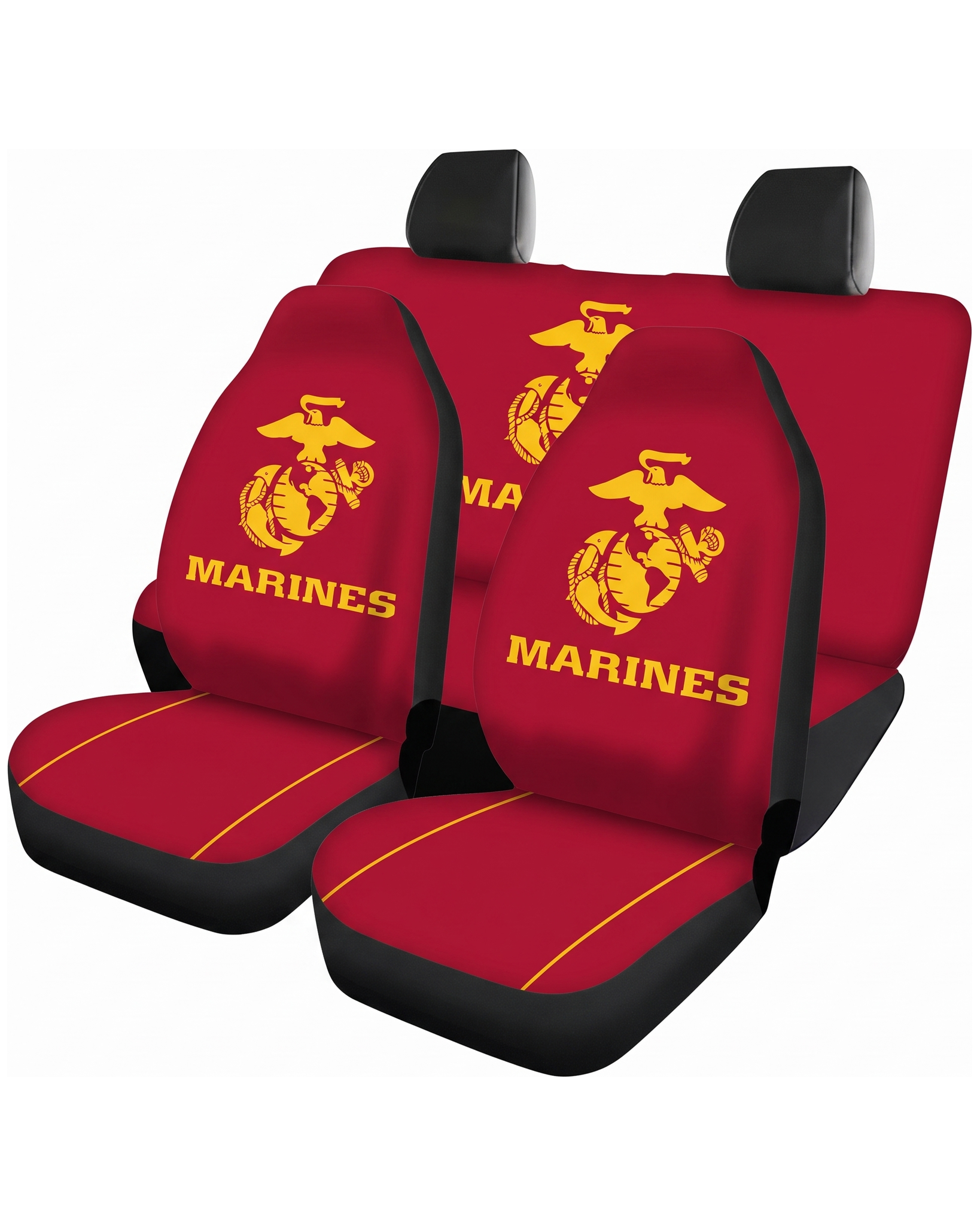 U.S. Marines military car seat cover set - 4 piece