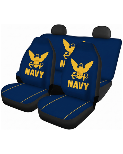 U.S. Navy military car seat cover set - 4 piece